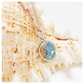 Sterling Silver Blue Crystal Wave Mini Necklace - Mellow Monkey