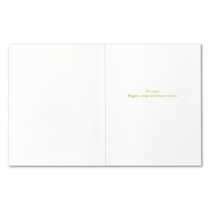 Positively Green Congratulations Greeting Card - "...You have to know how great you are." - Cicely Tyson - Mellow Monkey