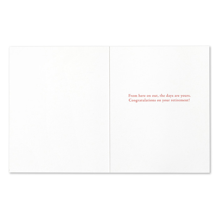 Positively Green Retirement Greeting Card - "...Enjoy more, experience more." - Anais Nin - Mellow Monkey