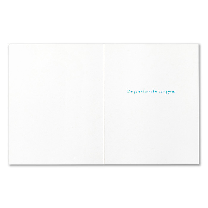 Positively Green Thank You Greeting Card - "You are a light." - John Lewis - Mellow Monkey