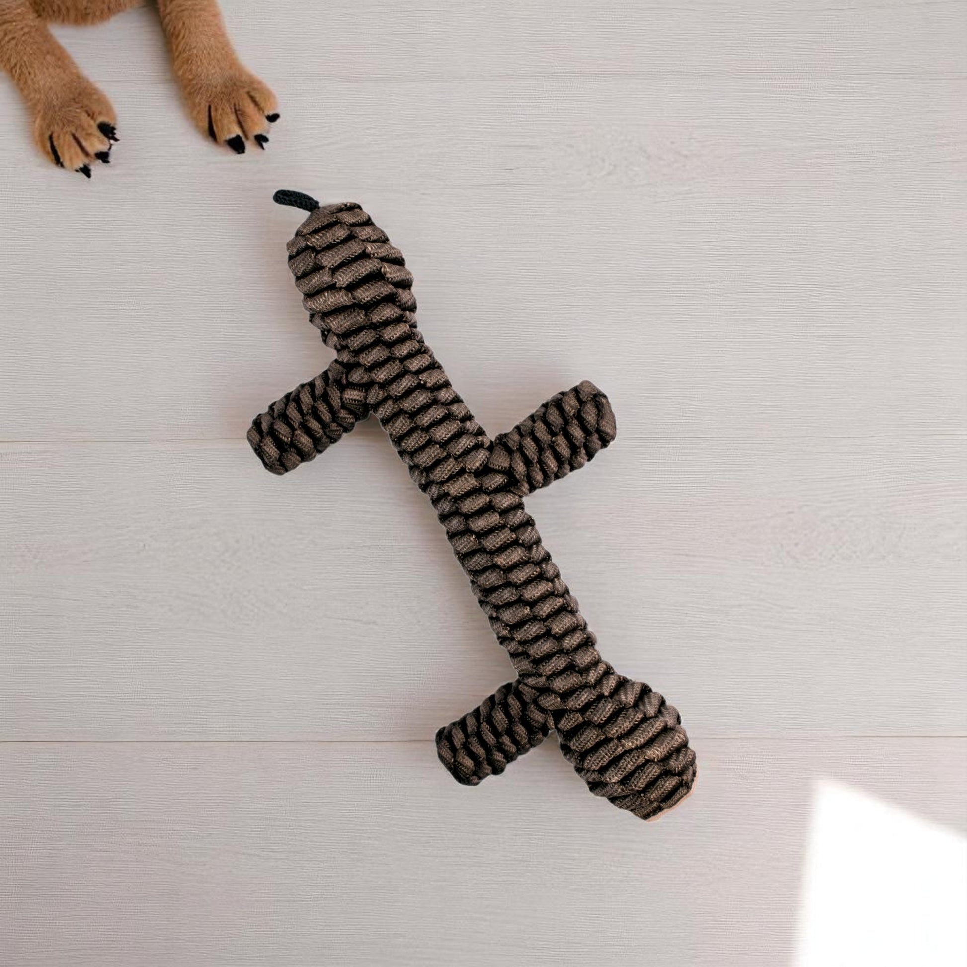 Brown Braided Stick Toy - 9" - Mellow Monkey