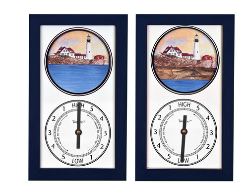 Tidepieces by Alan Winick - Portland Head Light Tide Clock - Navy - Mellow Monkey