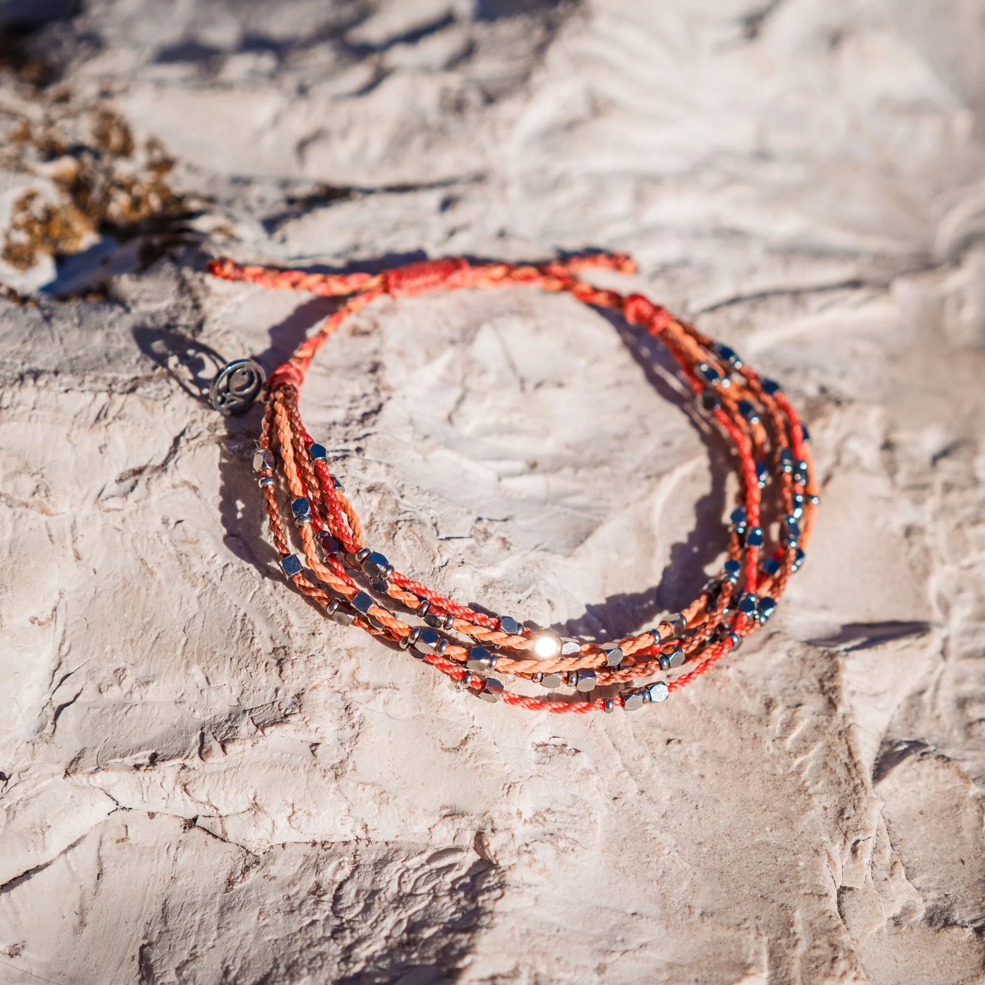 4Ocean Unisex Guatemala Pacifico Braid Bracelet - Coral Multi - Mellow Monkey