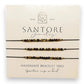 Tiger Eye - Santore Petite Trio Adjustable Thread Bracelet - Mellow Monkey