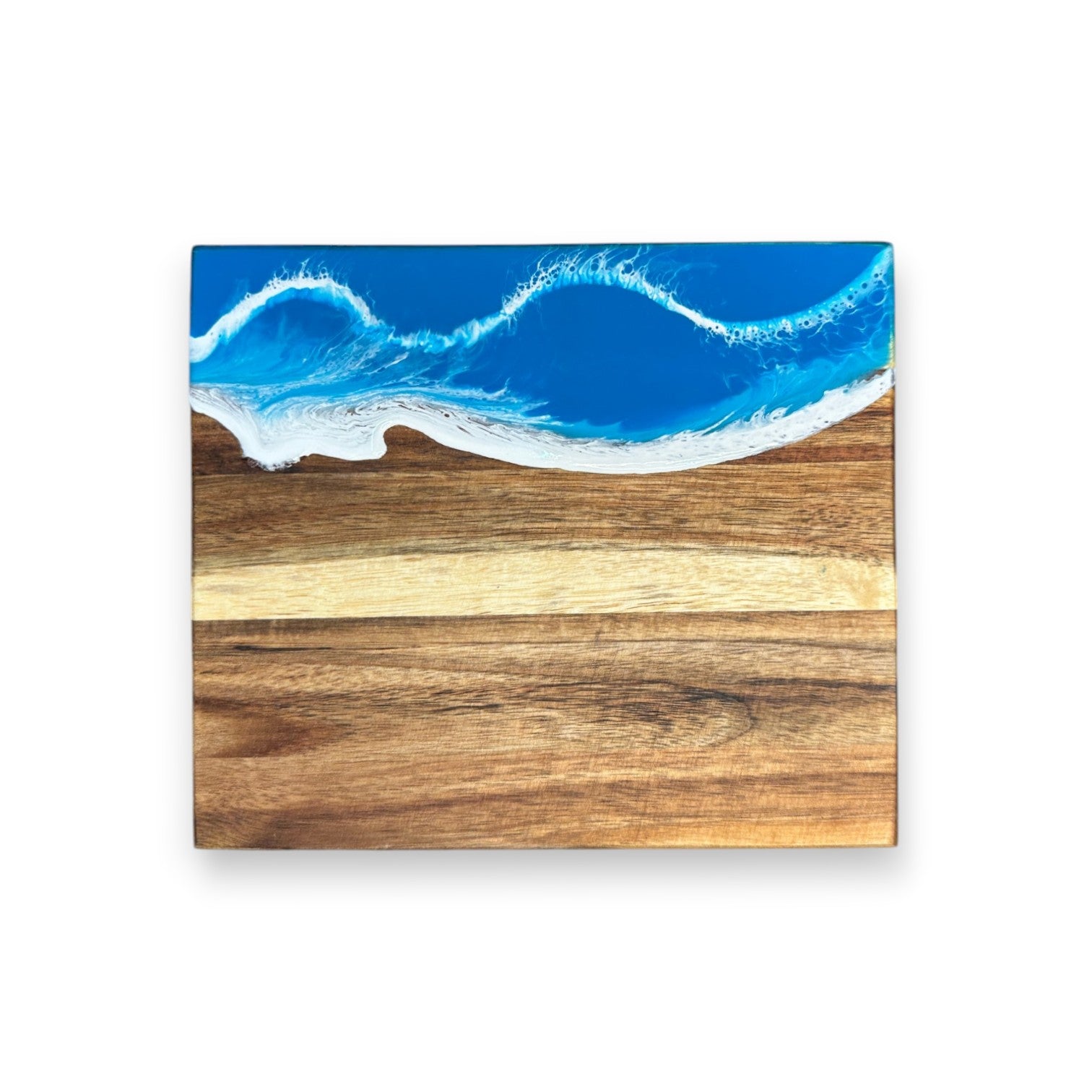 Mini Acacia Cheese Board - Ocean (Deeper Blues) - Mellow Monkey