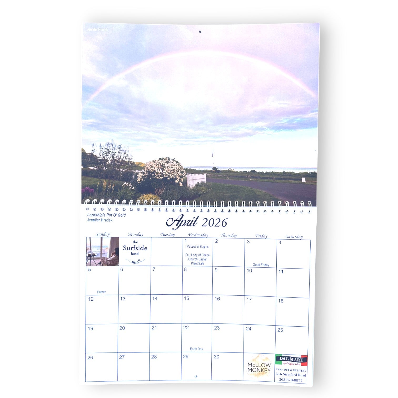 2026 Lordship By The Sea Wall Calendar - Benefit Fundraiser - Mellow Monkey