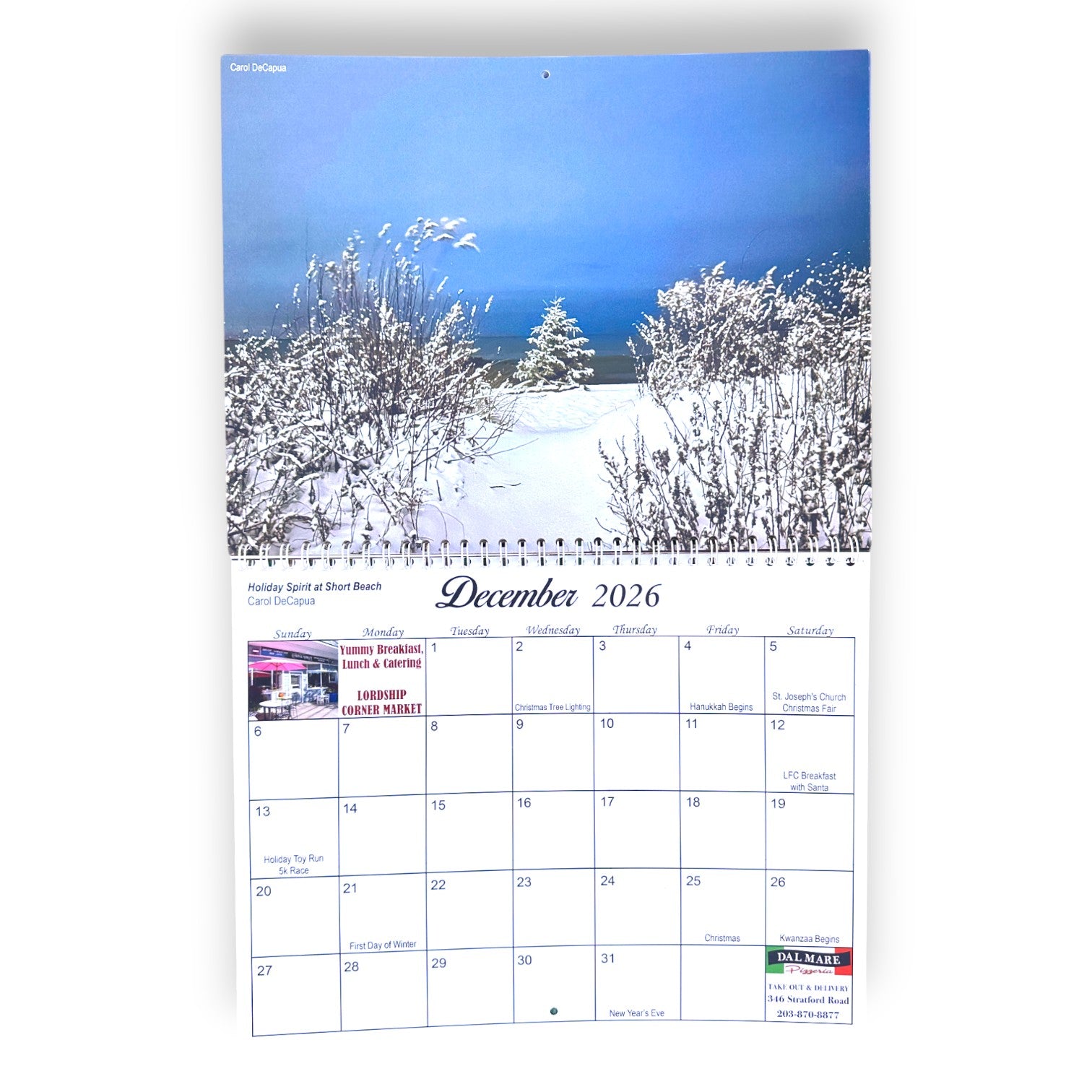 2026 Lordship By The Sea Wall Calendar - Benefit Fundraiser - Mellow Monkey