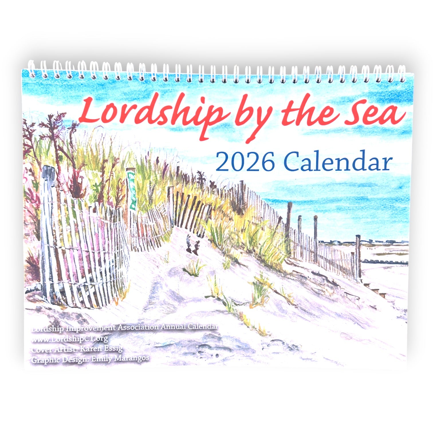 2026 Lordship By The Sea Wall Calendar - Benefit Fundraiser - Mellow Monkey