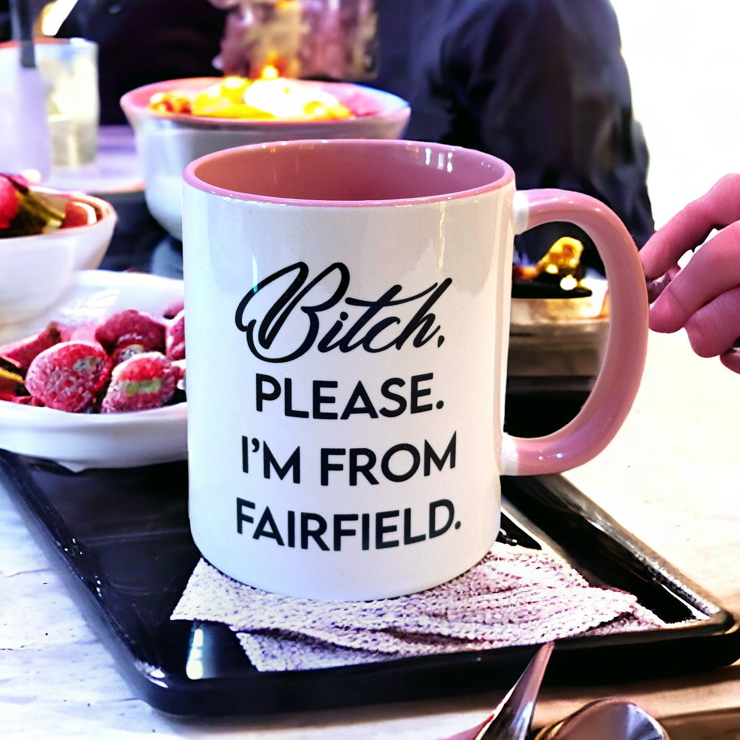 Bitch, Please. I'm From Fairfield - Ceramic Coffee Tea Mug 11-oz - Mellow Monkey