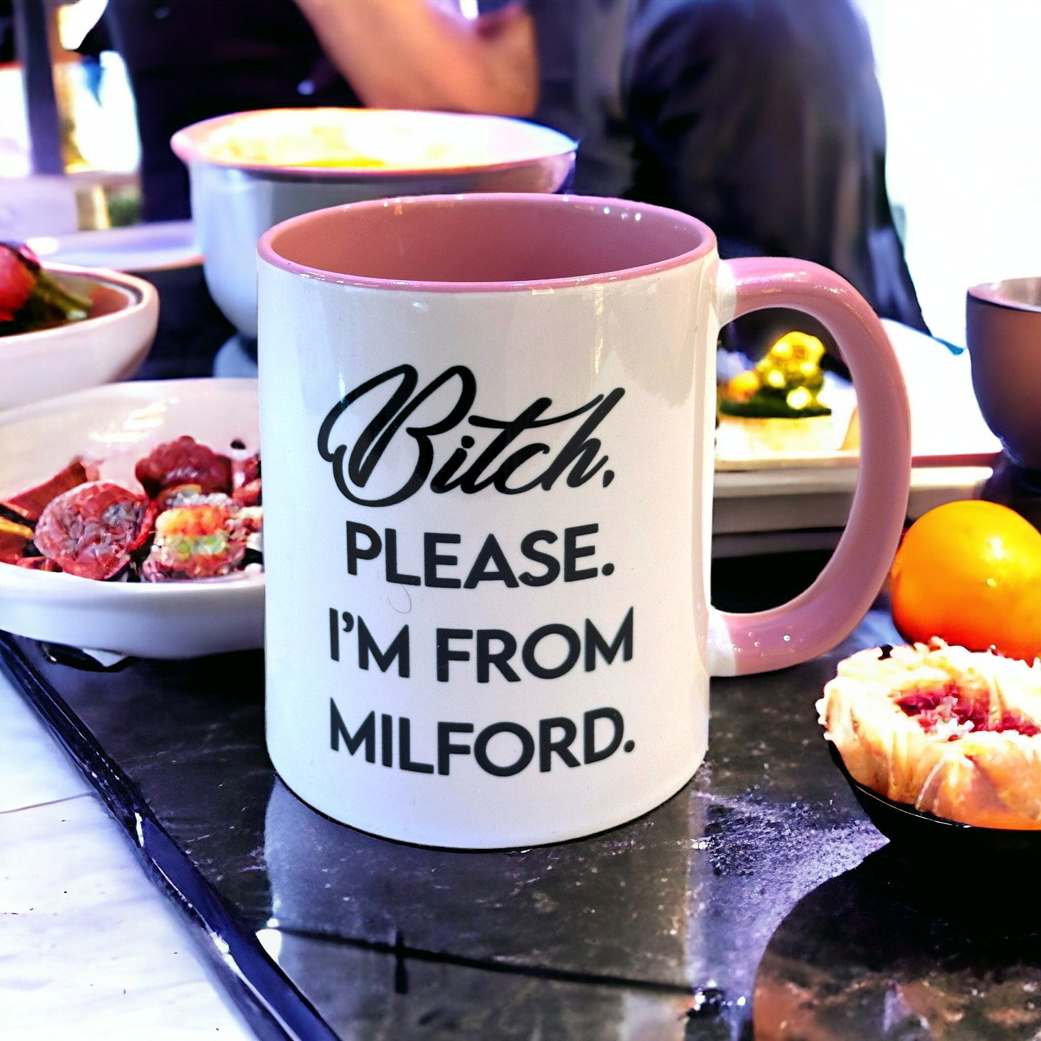 Bitch, Please. I'm From Milford - Ceramic Coffee Tea Mug 11-oz - Mellow Monkey