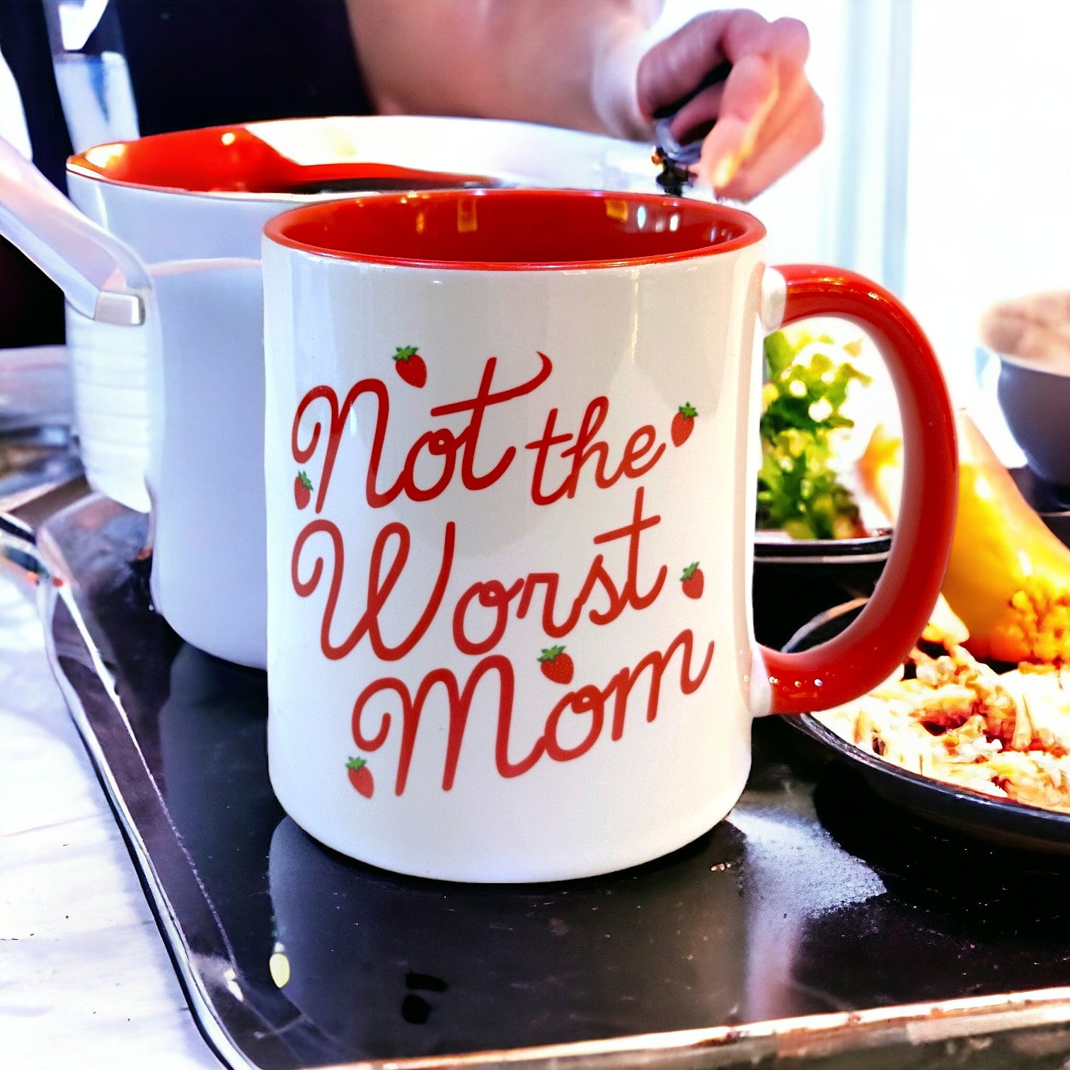 Not The Worst Mom - Ceramic Coffee Tea Mug 11-oz - Mellow Monkey