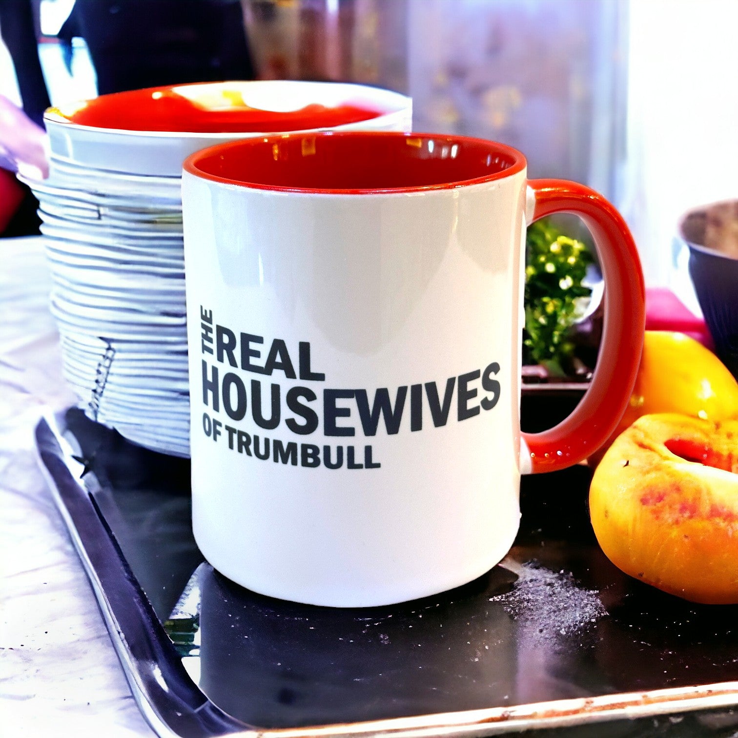 The Real Housewives Of Trumbull - Ceramic Coffee Tea Mug 11-oz - Mellow Monkey