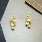 Ripple Pod Post Earring - Gold Vermeil - Mellow Monkey