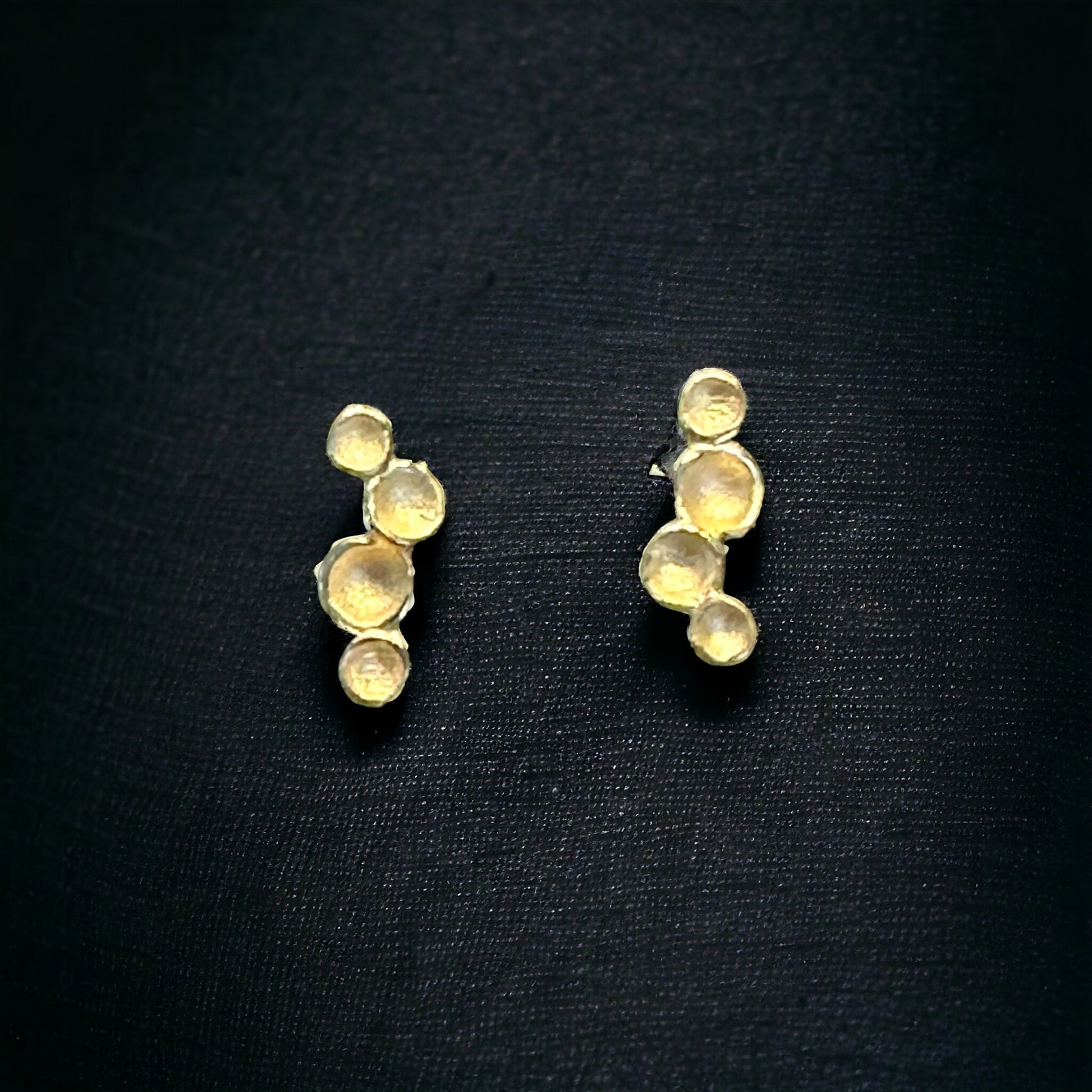 Ripple Pod Post Earring - Gold Vermeil - Mellow Monkey