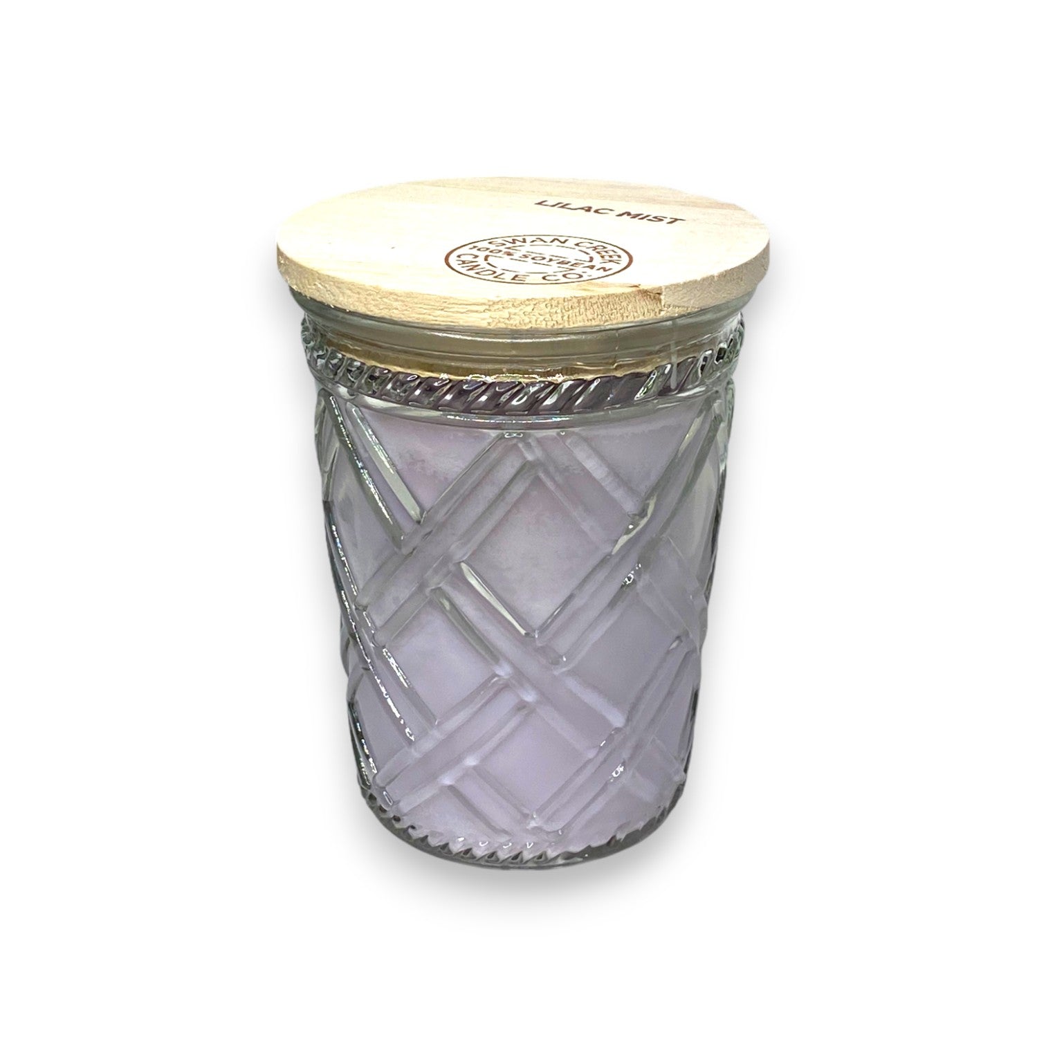 Lilac Mist - Swan Creek Timeless Crystal Jar 100% Soy Candle 12-oz - Mellow Monkey