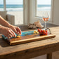 Blue Shells Resin and Wood Charcuterie Tray - 23-1/2-in - Mellow Monkey
