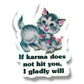 If Karma Does Not Hit You, I Gladly Will - Vintage Style Vinyl Decal Sticker - 3-in - Mellow Monkey