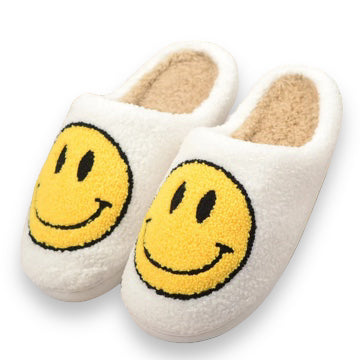 Smile Cozy Slippers - Yellow - Mellow Monkey
