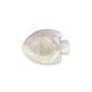 White Capiz Fish Shaped Dish with Silver Metal Edge - Mellow Monkey