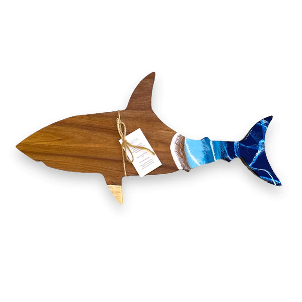 Shark-Cuterie and Cheese Board - Ocean - Acacia Wood Charcuterie Board