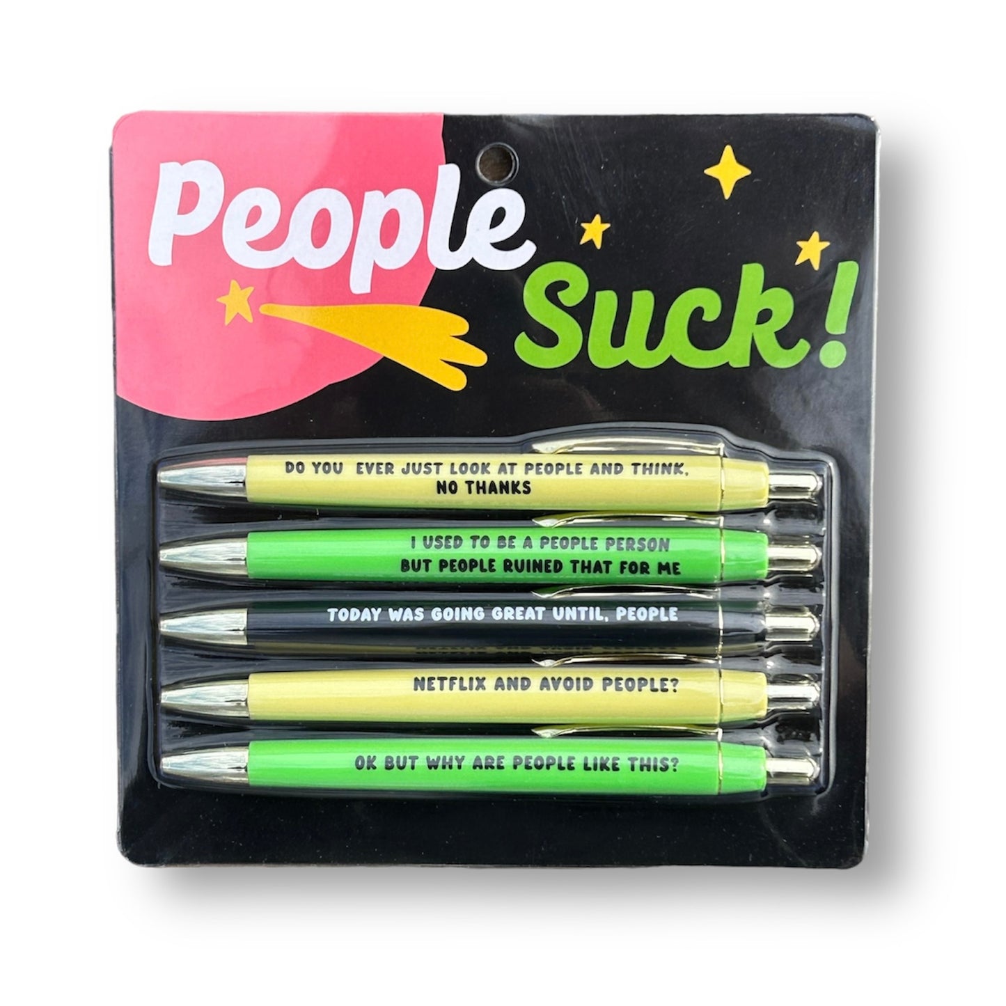 People Suck Pen Set - Mellow Monkey