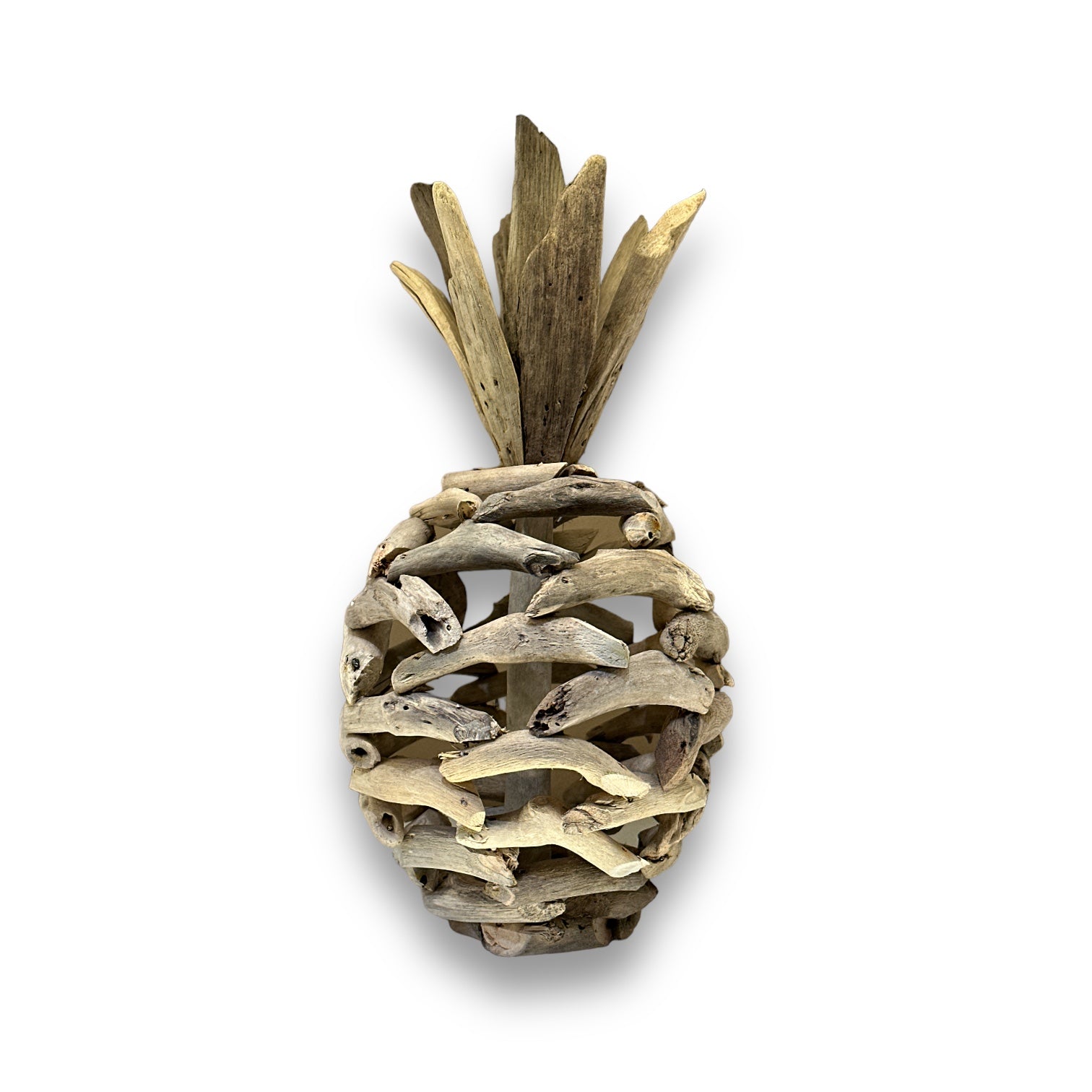 Driftwood Pineapple Statue - 11-in - Mellow Monkey