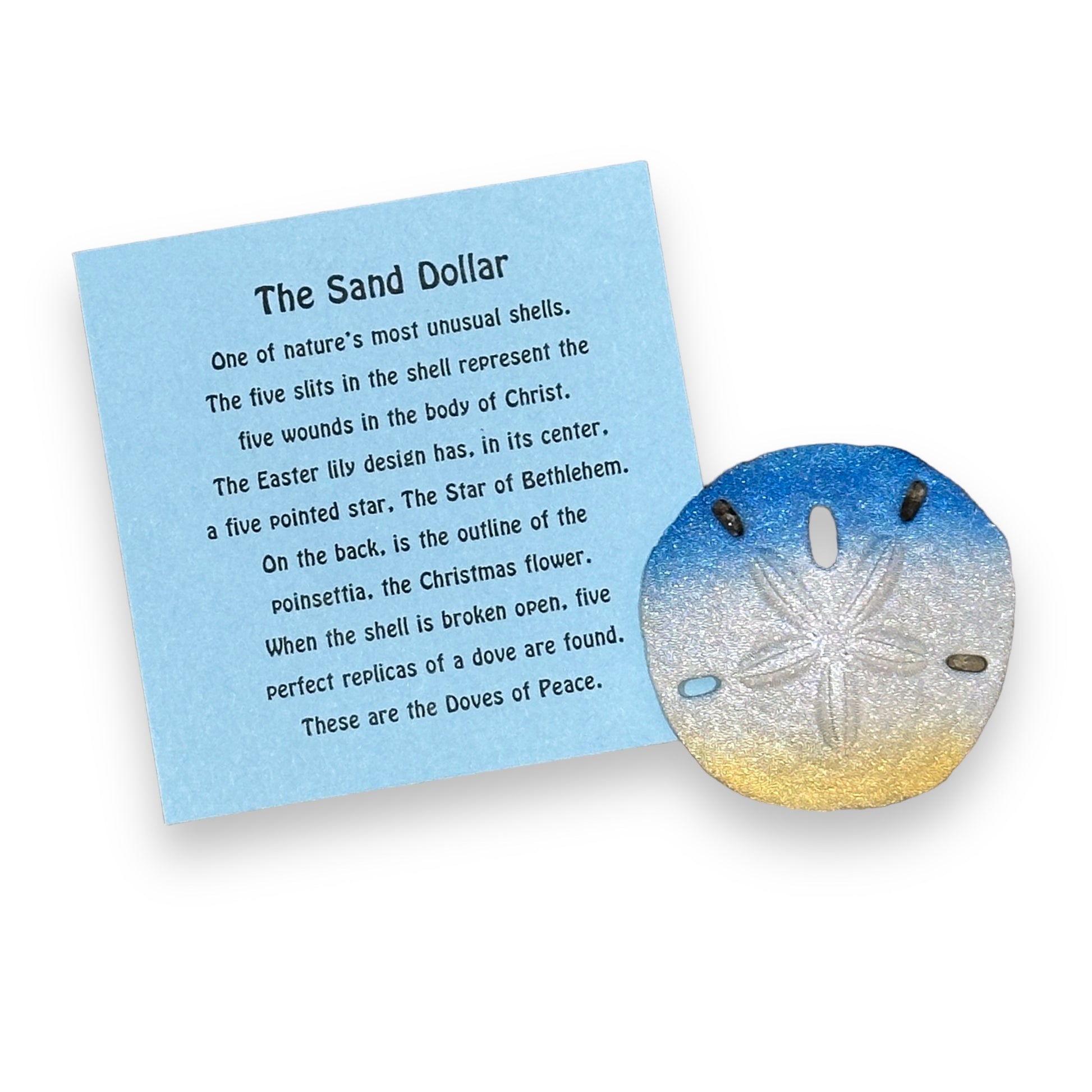 Tied Dyed Sand Dollar with Card - Mellow Monkey
