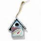 Metal Birdhouse Ornament - 2-in - Mellow Monkey