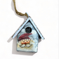 Metal Birdhouse Ornament - 2-in - Mellow Monkey