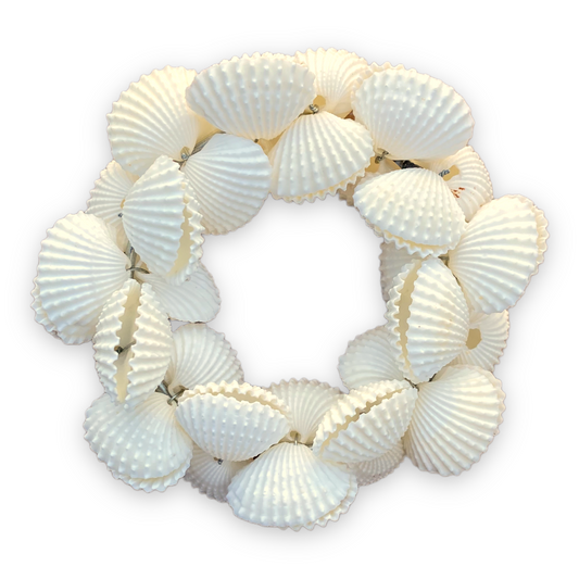 Seashell Napkin Ring / Taper Candle Ring - 2-3/4-in - Mellow Monkey