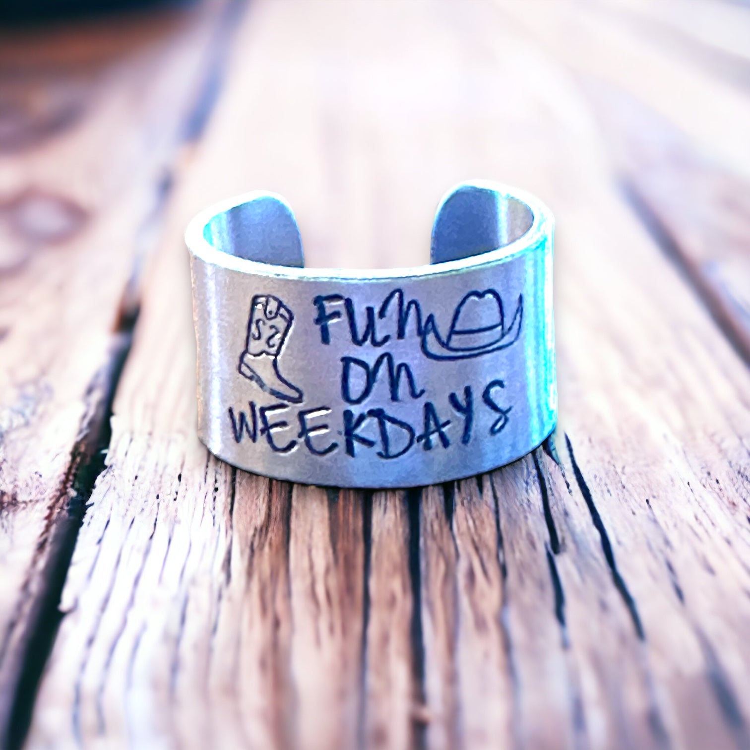 Funbooker Rings Fun On Weekdays - Adjustable Ring – Mellow Monkey