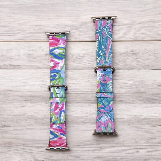 Printed Abstract Band For Apple Watch 38-mm - Mellow Monkey