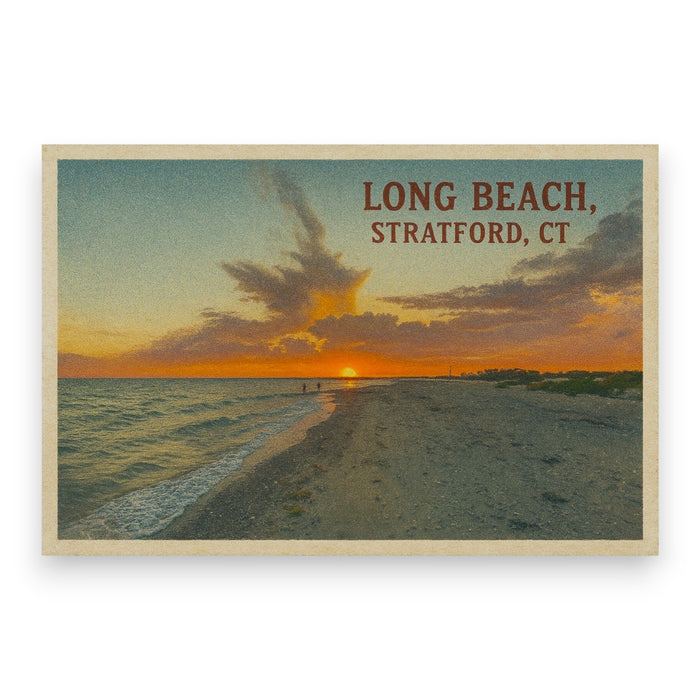 Long Beach Stratford Connecticut Postcard