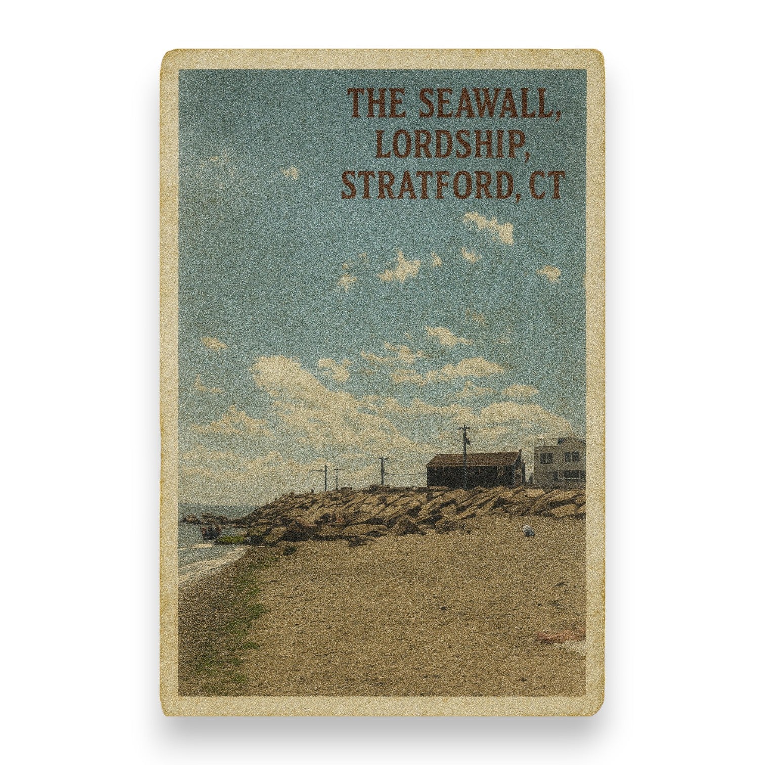 The Seawall Lordship Stratford Connecticut - Post Card - Mellow Monkey