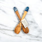 Olive Wood Utensils: Ocean - Mellow Monkey