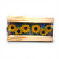 Sunflower Strawflower Resin and Wood Charcuterie Serving Tray - 18-in - Mellow Monkey