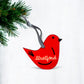 Stratford / Red - Bird Wood Christmas Ornament - Mellow Monkey