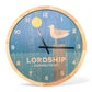 Lordship Connecticut Seagull Wall Clock - 12-in - Mellow Monkey