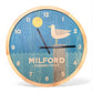 Milford Connecticut Seagull Wall Clock - 12-in - Mellow Monkey