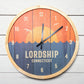 Lordship Connecticut Sunrise Wall Clock - 12-in - Mellow Monkey