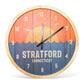 Stratford Connecticut Sunrise Wall Clock - 12-in - Mellow Monkey