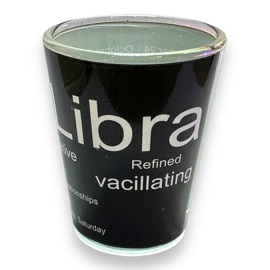 Libra Zodiac Shot Glass - 2-oz - Mellow Monkey