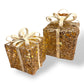 Christmas Lighted Gift Box - Champagne Gold - Mellow Monkey