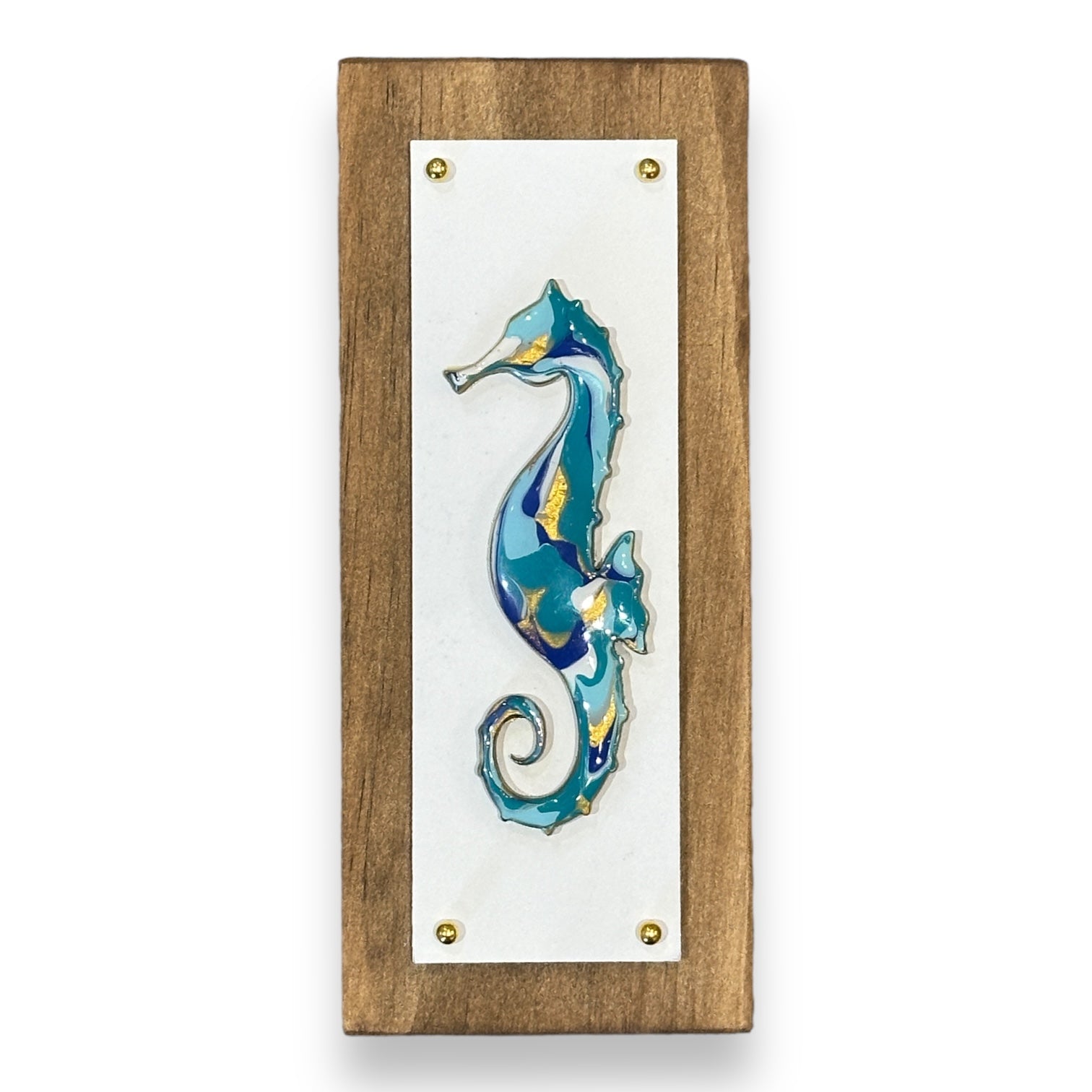 Seahorse Resin Mini Art - 6-in - Mellow Monkey