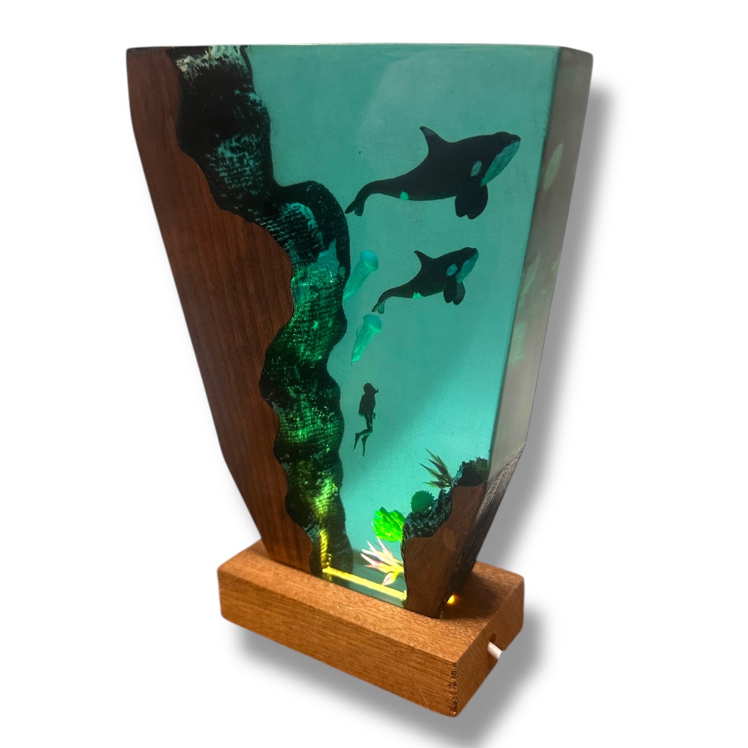 Lighted Deep Sea Diver Table Lamp - 7-1/4-in - Mellow Monkey