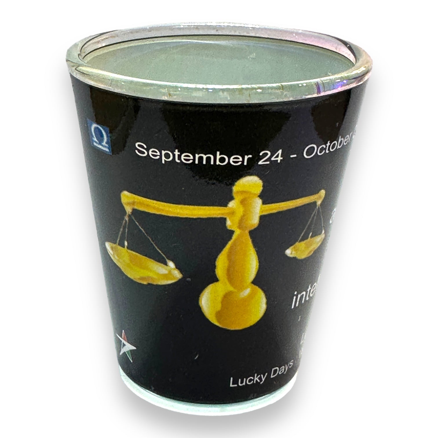 Libra Zodiac Shot Glass - 2-oz - Mellow Monkey