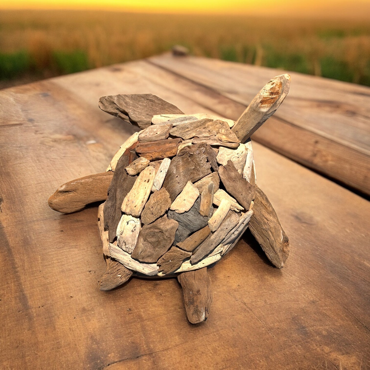 Driftwood Turtle - 15" - Mellow Monkey