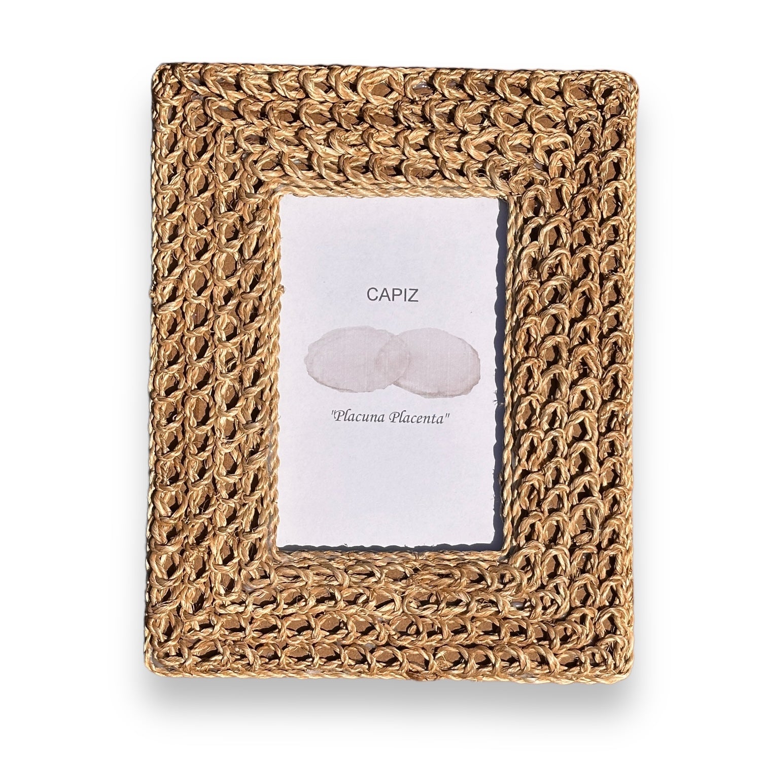 Abaca Rope Weave Picture Frame -  For 4x6 Photo - Mellow Monkey