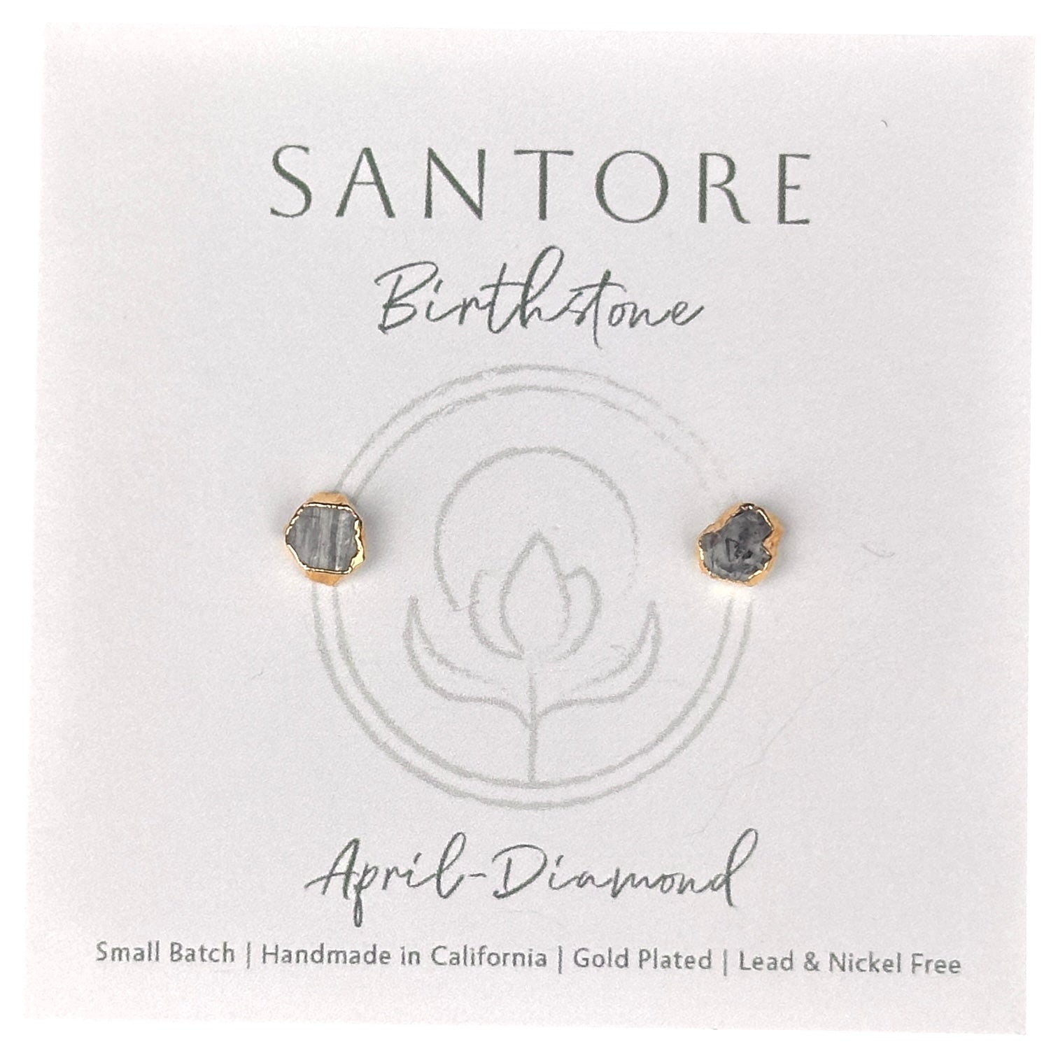 Santore Birthstone Stud Gemstone Earrings - Mellow Monkey