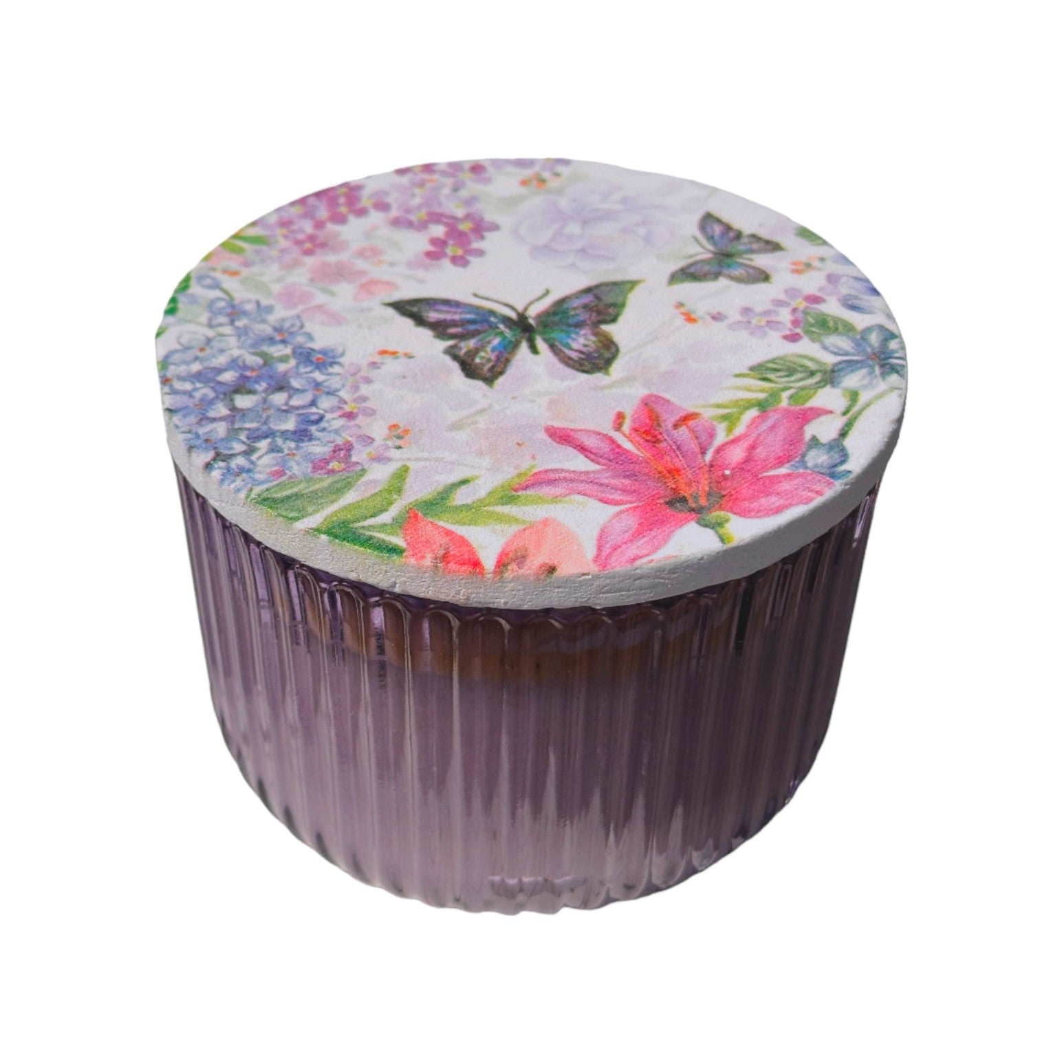 Fresh Strawberry - Swan Creek Butterflies & Hummingbirds 100% Soy Candle - 8.5-oz - Mellow Monkey